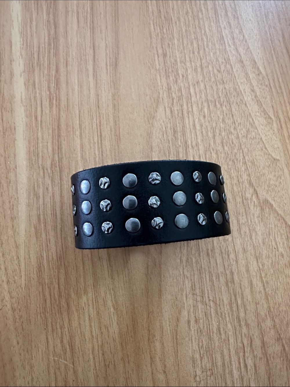 Harley Davidson Silver Stud Men’s Wristband